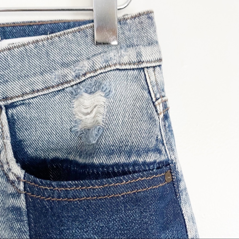 WILLIAM RAST Colorblock highrise denim shorts Sz26 - Picture 7 of 11